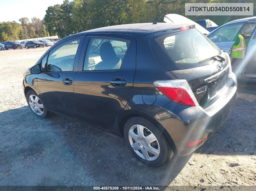 2013 Toyota Yaris Le VIN: JTDKTUD34DD550814 Lot: 40575308