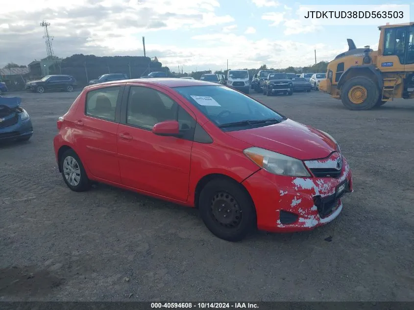 2013 Toyota Yaris Le VIN: JTDKTUD38DD563503 Lot: 40594608