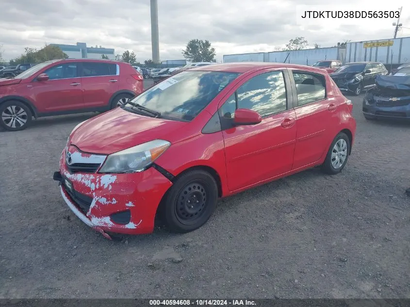 2013 Toyota Yaris Le VIN: JTDKTUD38DD563503 Lot: 40594608