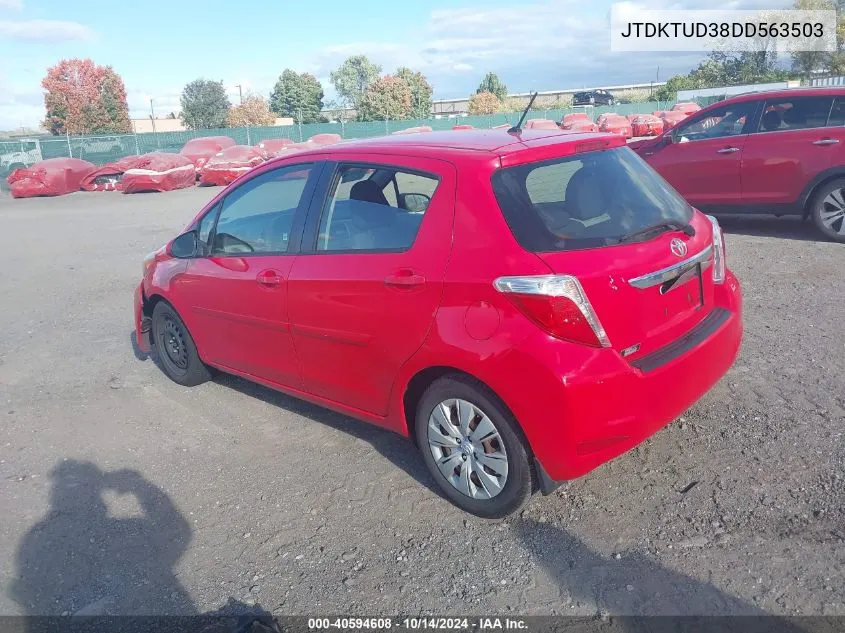 2013 Toyota Yaris Le VIN: JTDKTUD38DD563503 Lot: 40594608