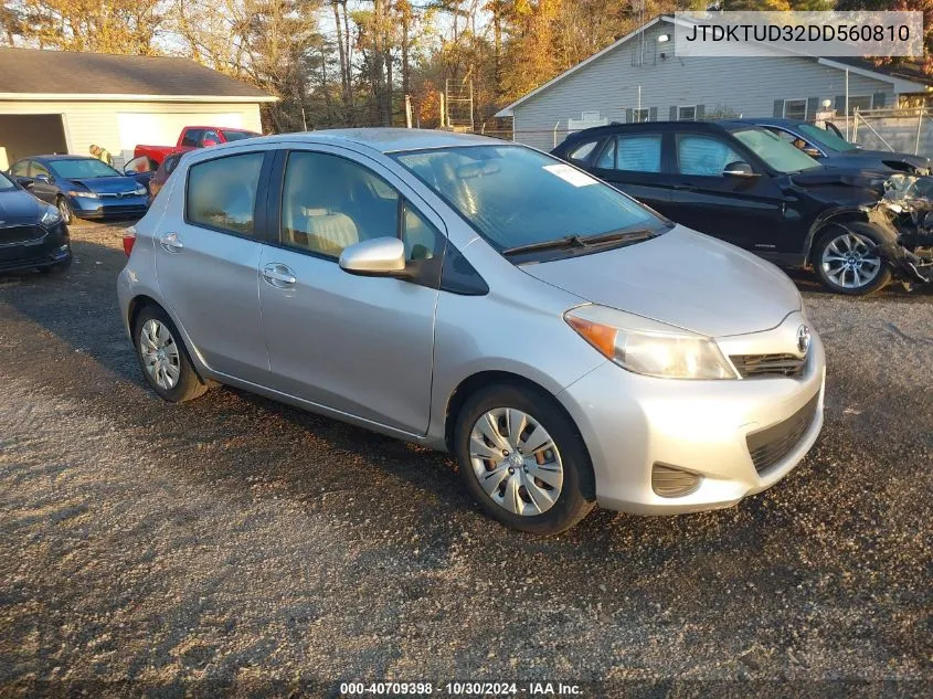 2013 Toyota Yaris Le VIN: JTDKTUD32DD560810 Lot: 40709398