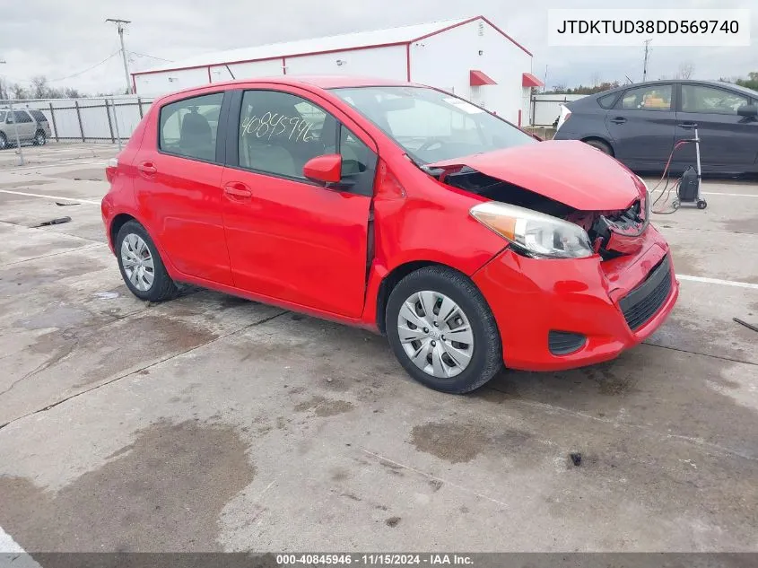 2013 Toyota Yaris Le VIN: JTDKTUD38DD569740 Lot: 40845946