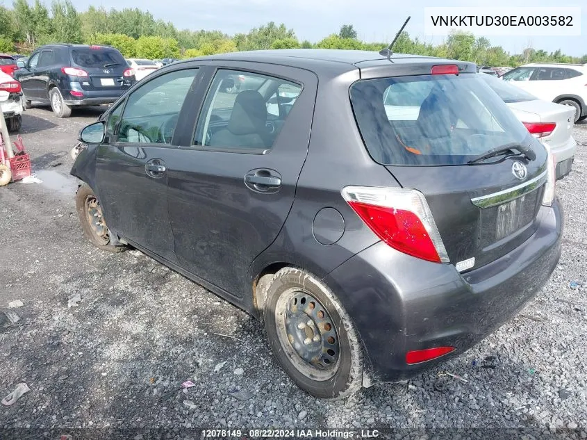 VNKKTUD30EA003582 2014 Toyota Yaris Le