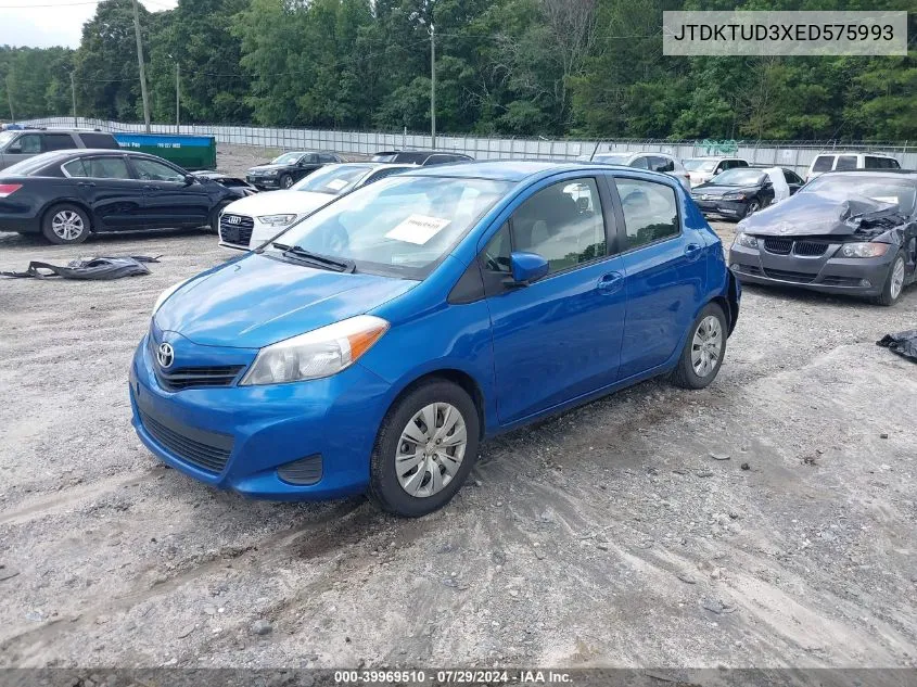 JTDKTUD3XED575993 2014 Toyota Yaris Le (Tmc/Cbu Plant)