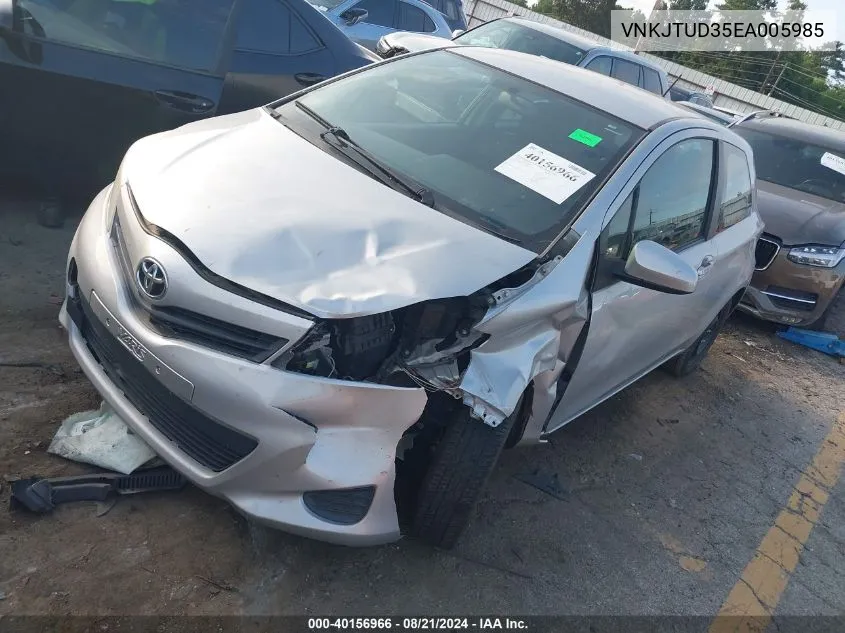 VNKJTUD35EA005985 2014 Toyota Yaris