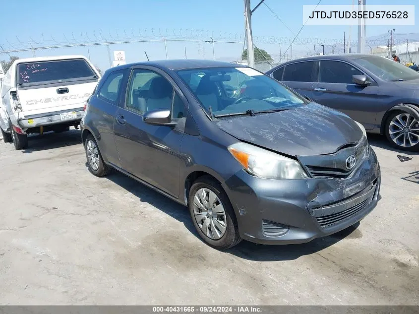 2014 Toyota Yaris VIN: JTDJTUD35ED576528 Lot: 40431665