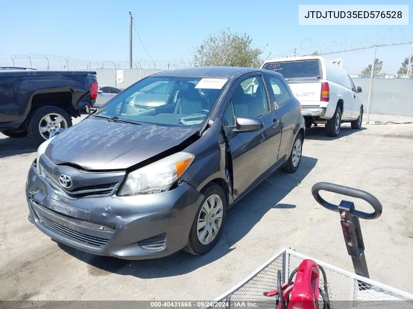 2014 Toyota Yaris VIN: JTDJTUD35ED576528 Lot: 40431665