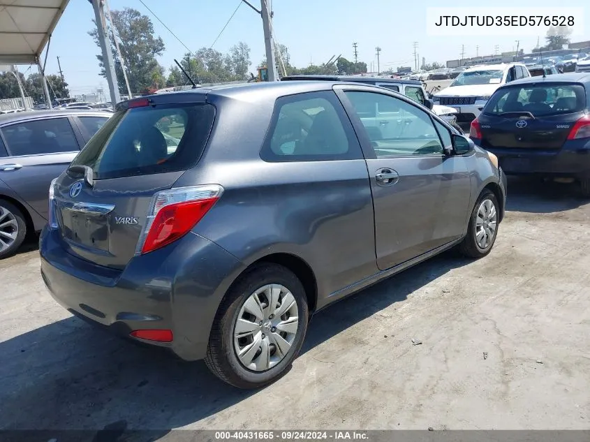 JTDJTUD35ED576528 2014 Toyota Yaris