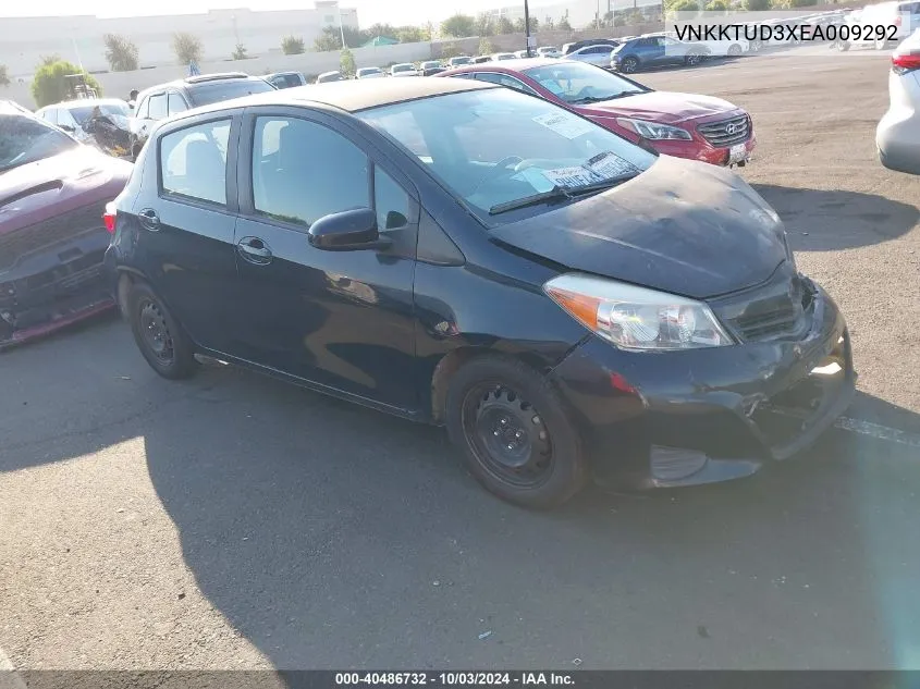 2014 Toyota Yaris Le (Tmmf Plant) VIN: VNKKTUD3XEA009292 Lot: 40486732