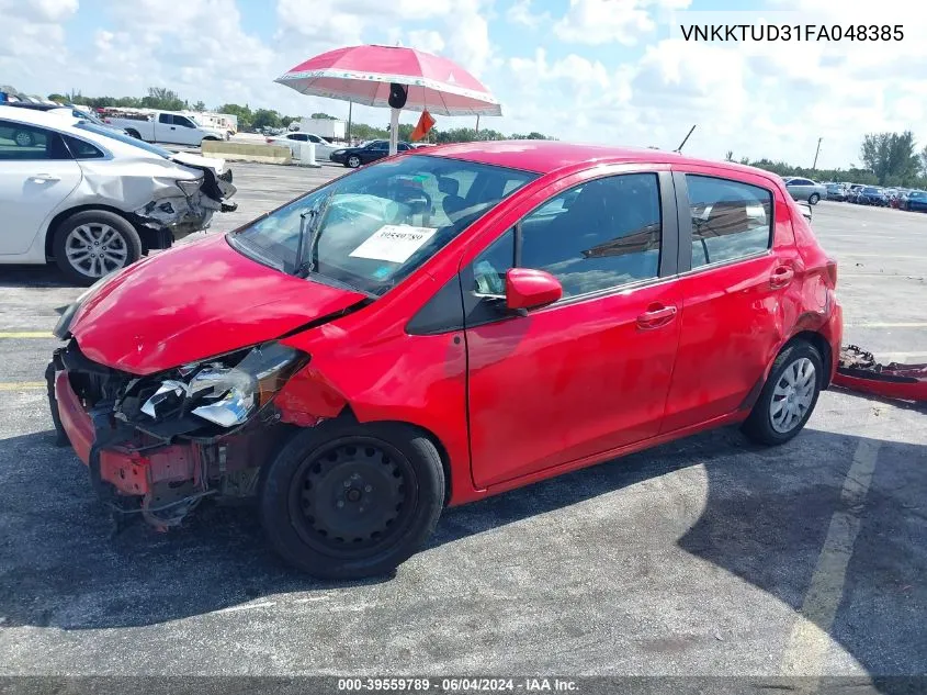 VNKKTUD31FA048385 2015 Toyota Yaris L