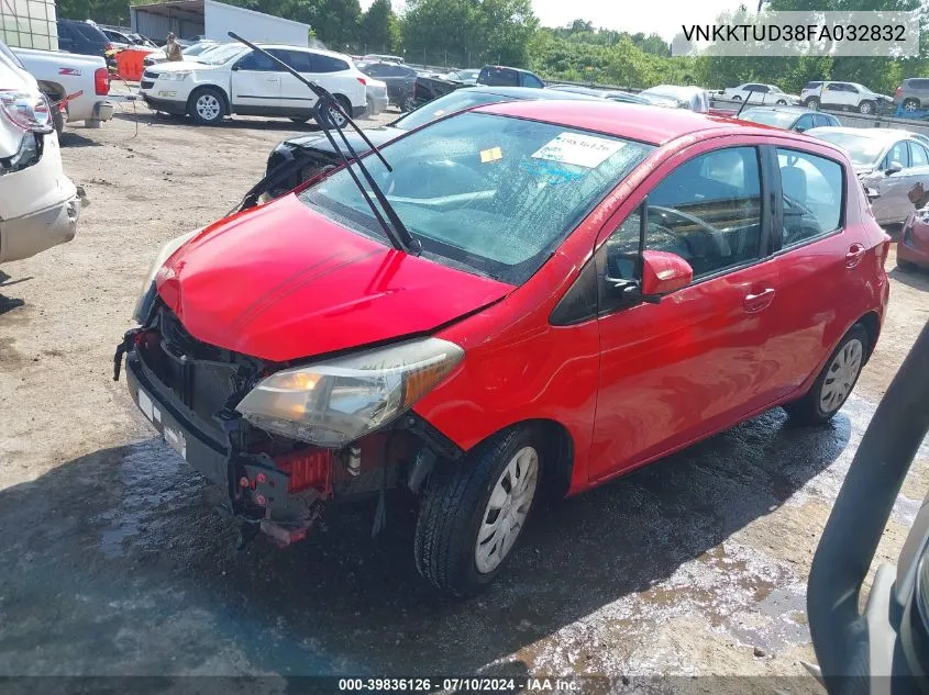 VNKKTUD38FA032832 2015 Toyota Yaris L