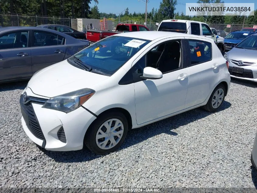 VNKKTUD31FA038584 2015 Toyota Yaris L