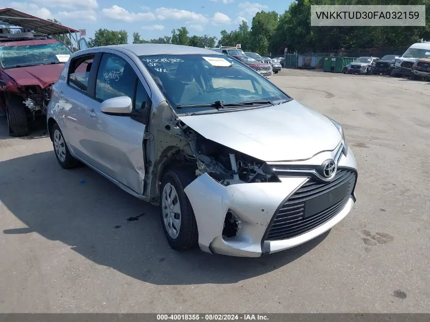 2015 Toyota Yaris L VIN: VNKKTUD30FA032159 Lot: 40018355