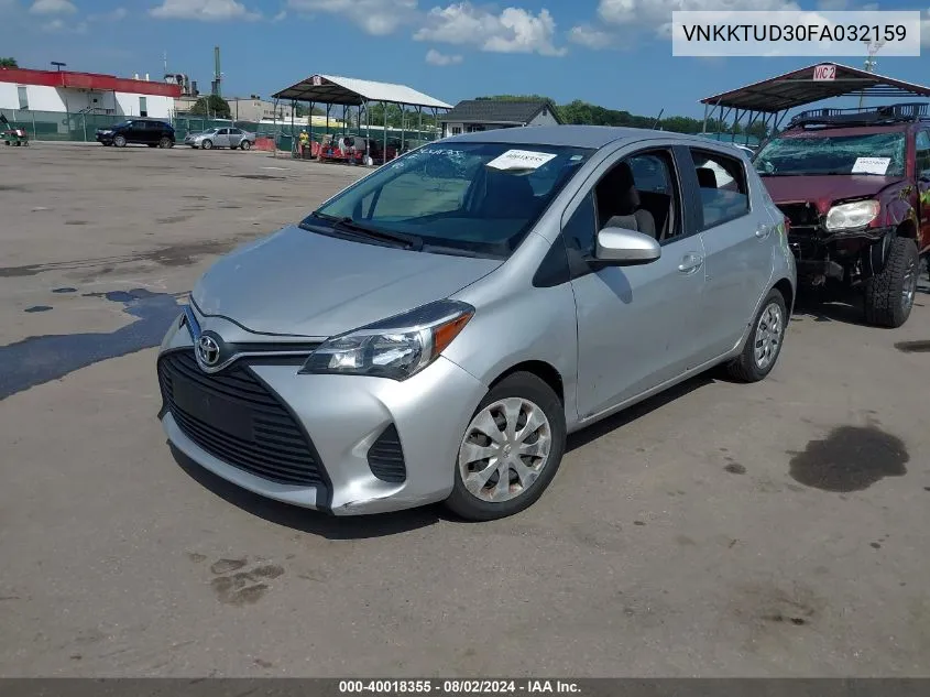 VNKKTUD30FA032159 2015 Toyota Yaris L