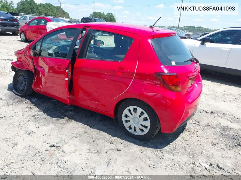 2015 Toyota Yaris L VIN: VNKKTUD38FA041093 Lot: 40052353