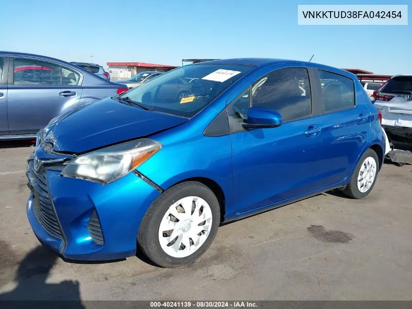 VNKKTUD38FA042454 2015 Toyota Yaris L