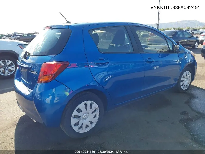 VNKKTUD38FA042454 2015 Toyota Yaris L