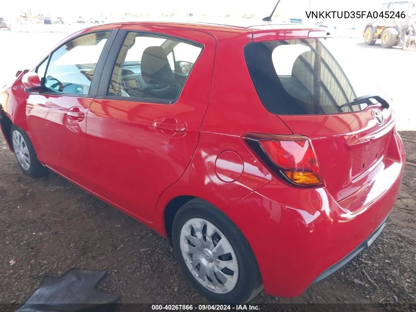 VNKKTUD35FA045246 2015 Toyota Yaris L