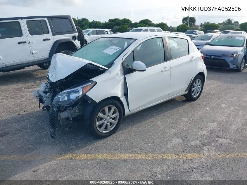 VNKKTUD37FA052506 2015 Toyota Yaris