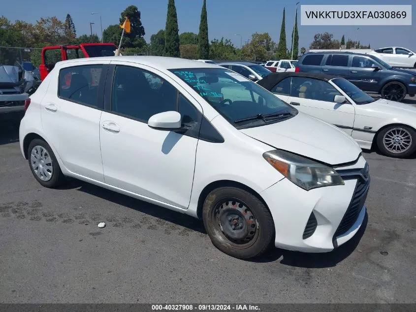 VNKKTUD3XFA030869 2015 Toyota Yaris L