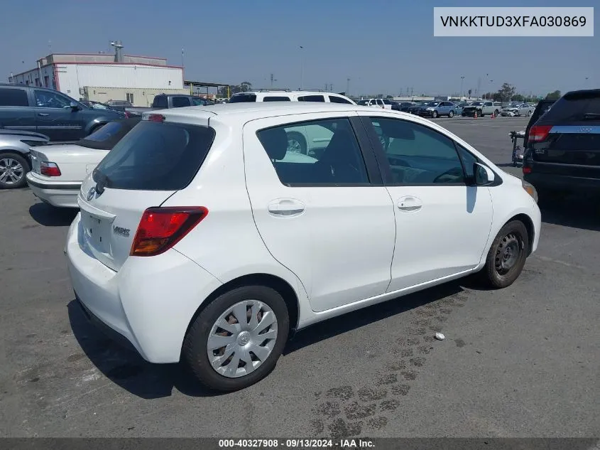 VNKKTUD3XFA030869 2015 Toyota Yaris L