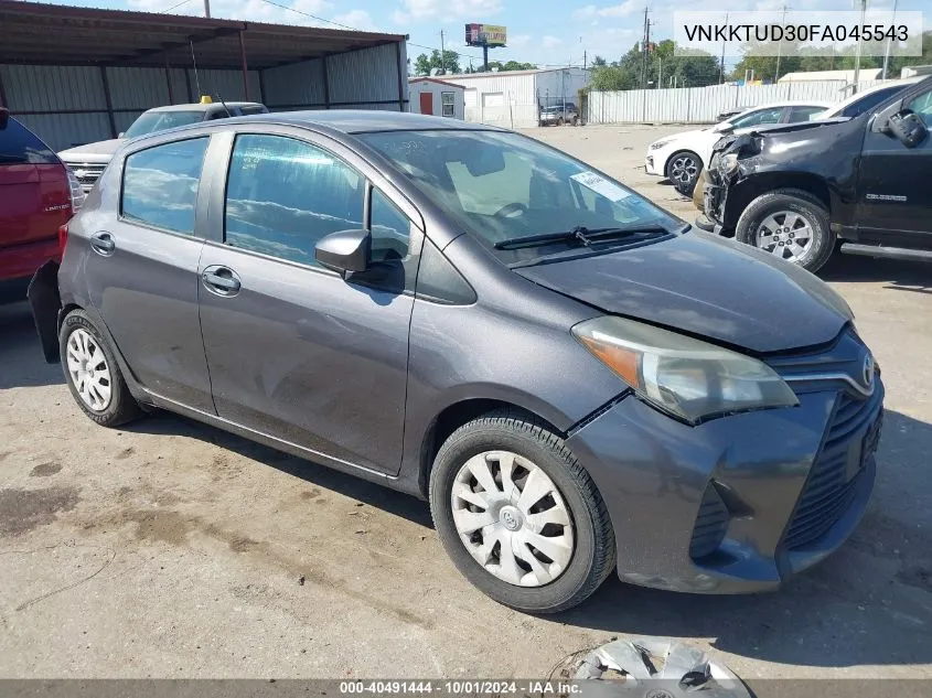 VNKKTUD30FA045543 2015 Toyota Yaris L