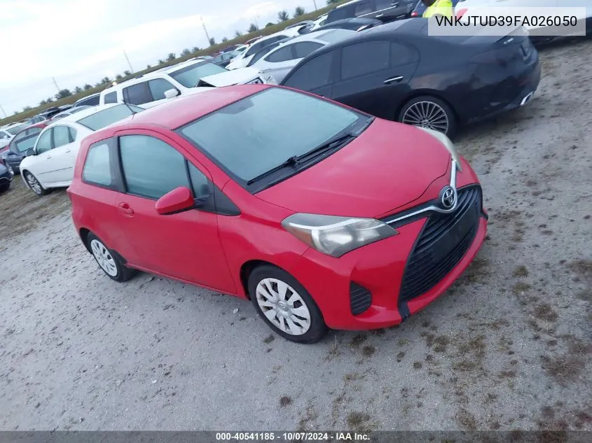 2015 Toyota Yaris L VIN: VNKJTUD39FA026050 Lot: 40541185