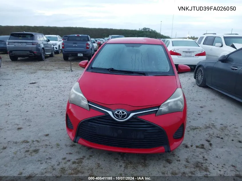 2015 Toyota Yaris L VIN: VNKJTUD39FA026050 Lot: 40541185