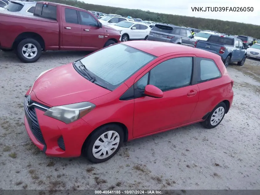 2015 Toyota Yaris L VIN: VNKJTUD39FA026050 Lot: 40541185