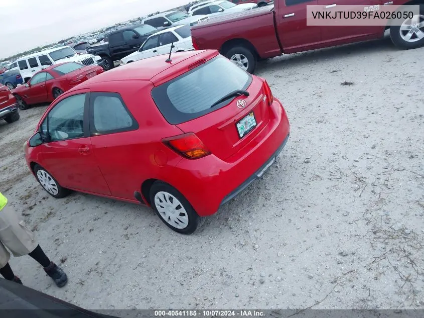 2015 Toyota Yaris L VIN: VNKJTUD39FA026050 Lot: 40541185