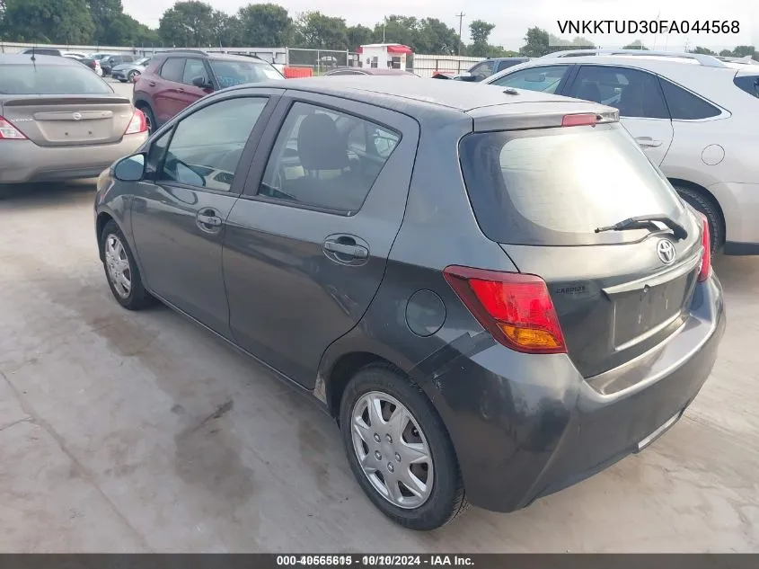 VNKKTUD30FA044568 2015 Toyota Yaris L