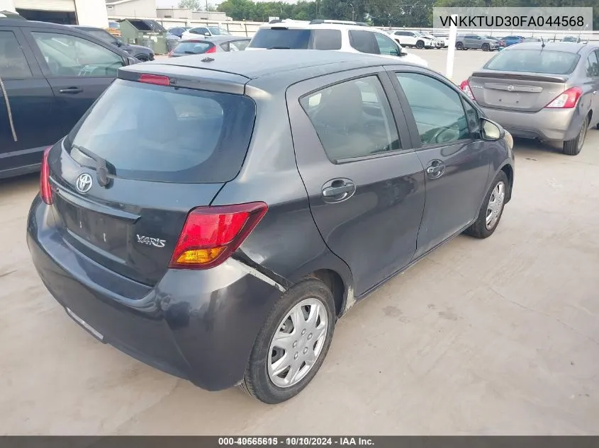 2015 Toyota Yaris L VIN: VNKKTUD30FA044568 Lot: 40565615