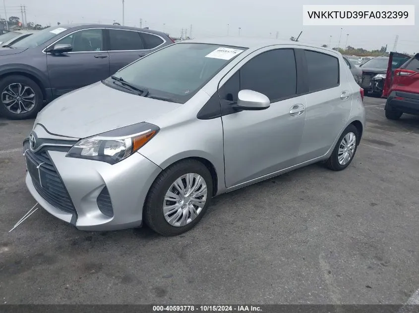 2015 Toyota Yaris L VIN: VNKKTUD39FA032399 Lot: 40593778