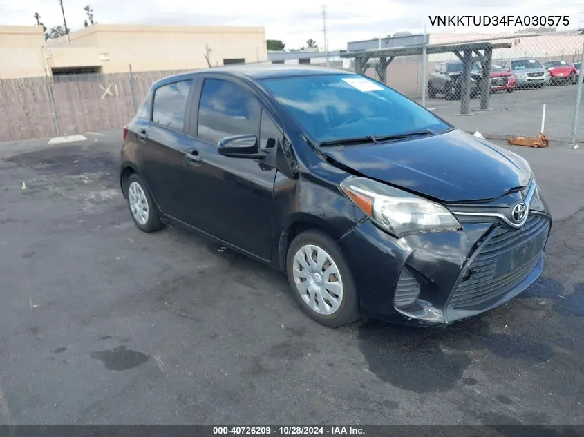 2015 Toyota Yaris L VIN: VNKKTUD34FA030575 Lot: 40726209