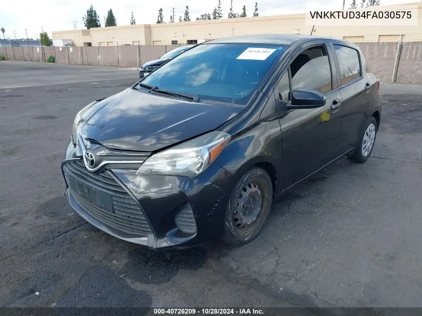 2015 Toyota Yaris L VIN: VNKKTUD34FA030575 Lot: 40726209