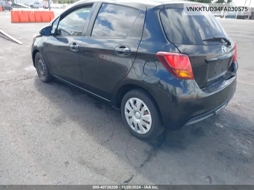 VNKKTUD34FA030575 2015 Toyota Yaris L