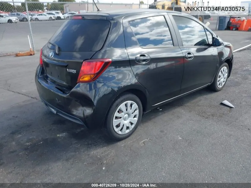 2015 Toyota Yaris L VIN: VNKKTUD34FA030575 Lot: 40726209