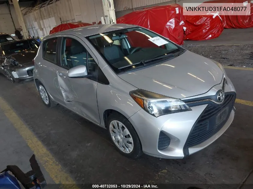 2015 Toyota Yaris L VIN: VNKKTUD31FA048077 Lot: 40732053