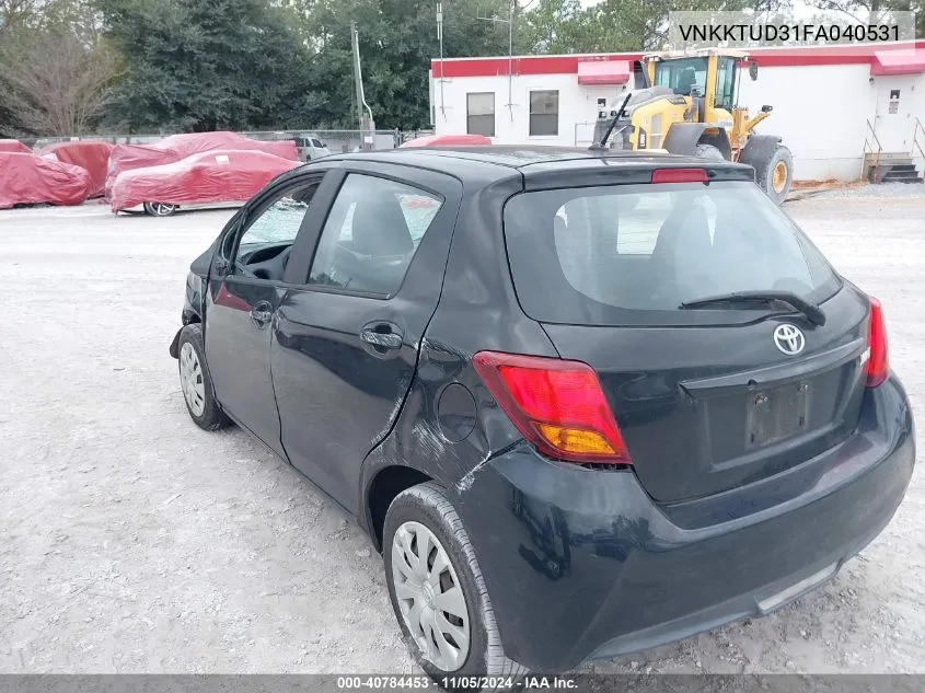 2015 Toyota Yaris L VIN: VNKKTUD31FA040531 Lot: 40784453