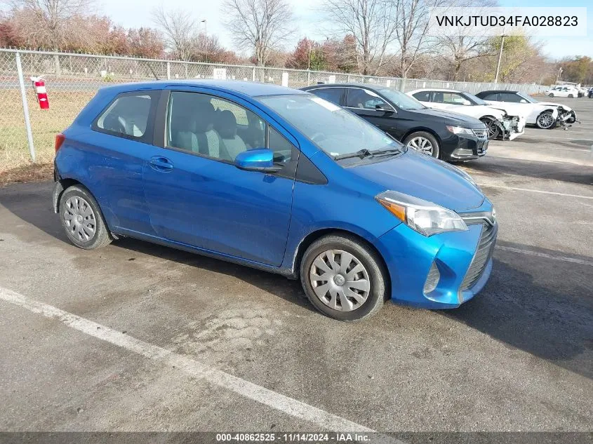 2015 Toyota Yaris L VIN: VNKJTUD34FA028823 Lot: 40862525