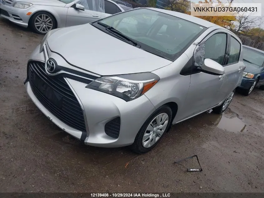 2016 Toyota Yaris Le VIN: VNKKTUD37GA060431 Lot: 12139408