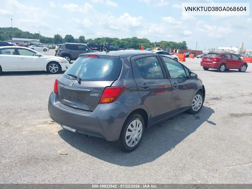 VNKKTUD38GA068604 2016 Toyota Yaris L