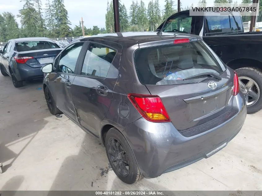 VNKKTUD33GA067845 2016 Toyota Yaris L