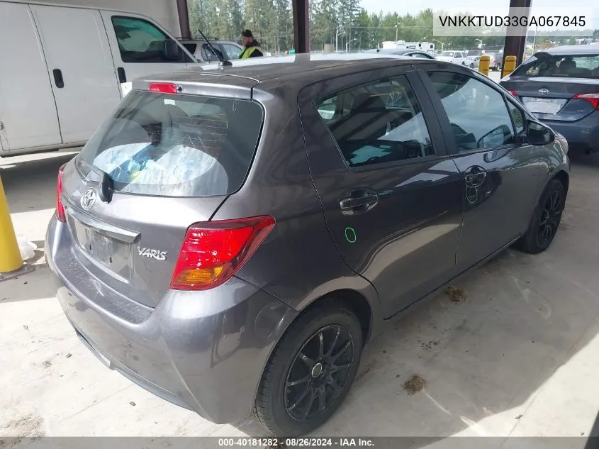 VNKKTUD33GA067845 2016 Toyota Yaris L