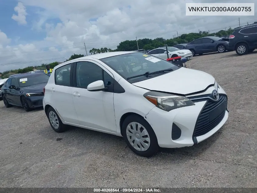 VNKKTUD30GA060755 2016 Toyota Yaris L