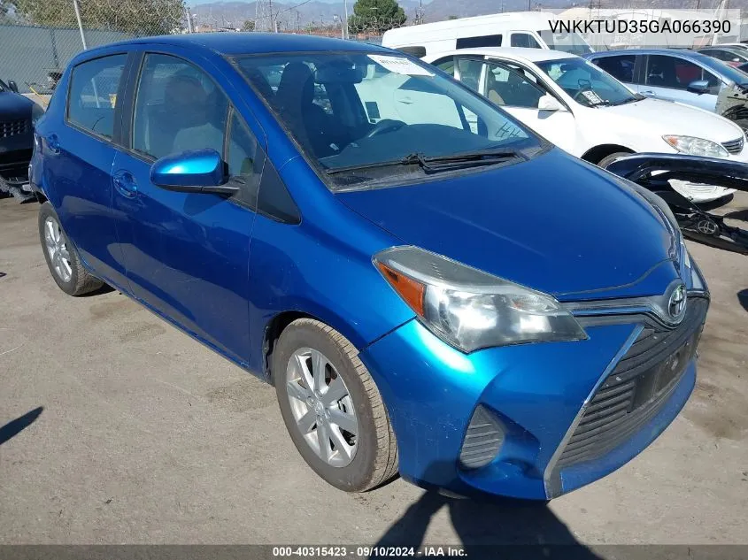 VNKKTUD35GA066390 2016 Toyota Yaris Le