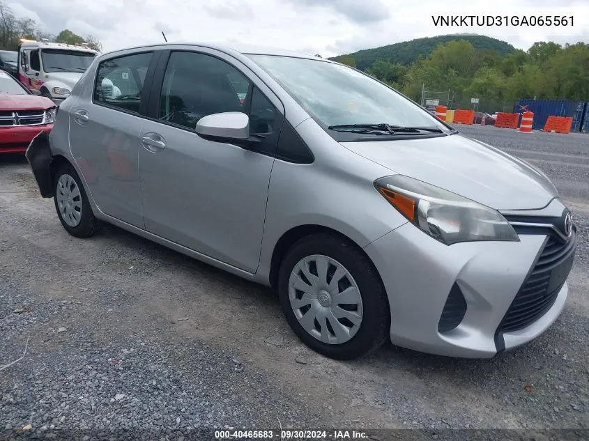 2016 Toyota Yaris L VIN: VNKKTUD31GA065561 Lot: 40465683