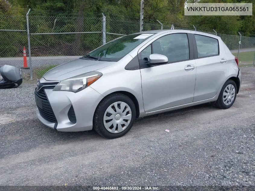 2016 Toyota Yaris L VIN: VNKKTUD31GA065561 Lot: 40465683