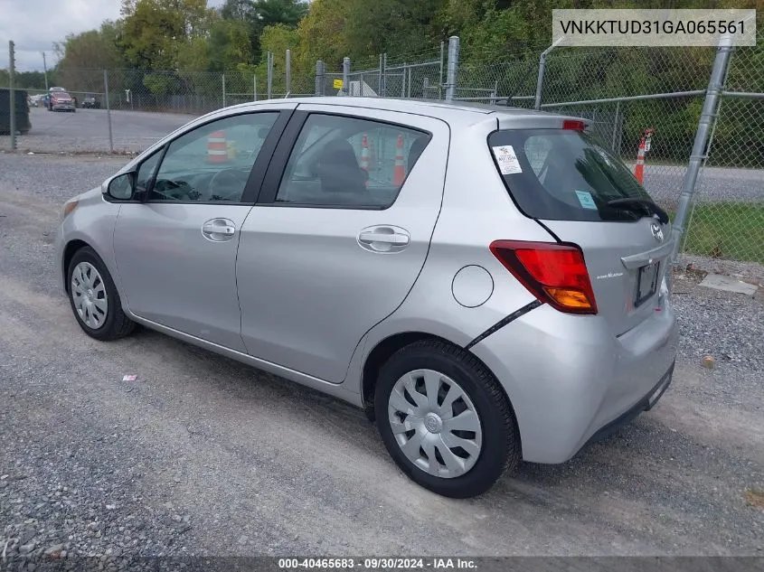 VNKKTUD31GA065561 2016 Toyota Yaris L