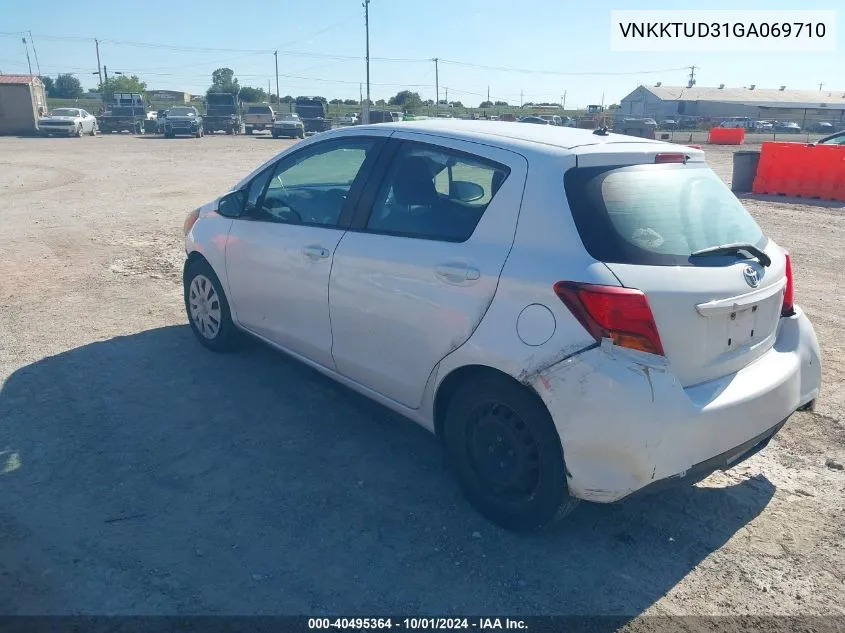 2016 Toyota Yaris L VIN: VNKKTUD31GA069710 Lot: 40495364